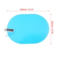 thumbnail image 3 of Unique Bargains 2pcs 150 x 98mm Oval Vehicle Rearview Mirror Anti Rain Film Waterproof Clear Sticker, 3 of 4