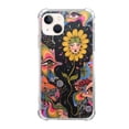 thumbnail image 1 of Hippie Art Flower Case Compatible with iPhone 13,Aesthetic Art Design TPU Bumper Bumper Cover Case, 1 of 2