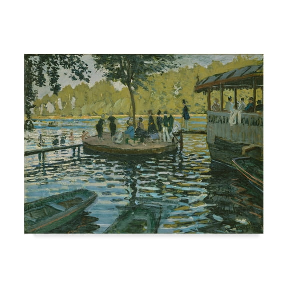 Trademark Fine Art 'La Grenouillere' Canvas Art by Claude Monet