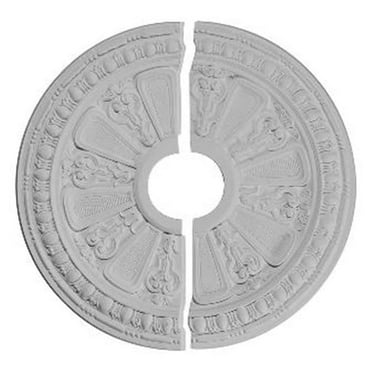Ekena Millwork CM17RA2 17.62 in. OD x 3.62 in. ID x .88 in. P Architectural Accents - Raymond Ceiling Medallion- Two Piece