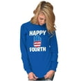thumbnail image 5 of Happy Fourth of July American Patriot Long Sleeve TShirt Men Women Brisco Brands S, 5 of 6