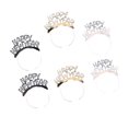 thumbnail image 3 of KAKOWELY 6 diademas elegantes con diseño de Feliz Año Nuevo, accesorios para el cabello de fiesta para niñas (3 colores mezclados), 3 of 4