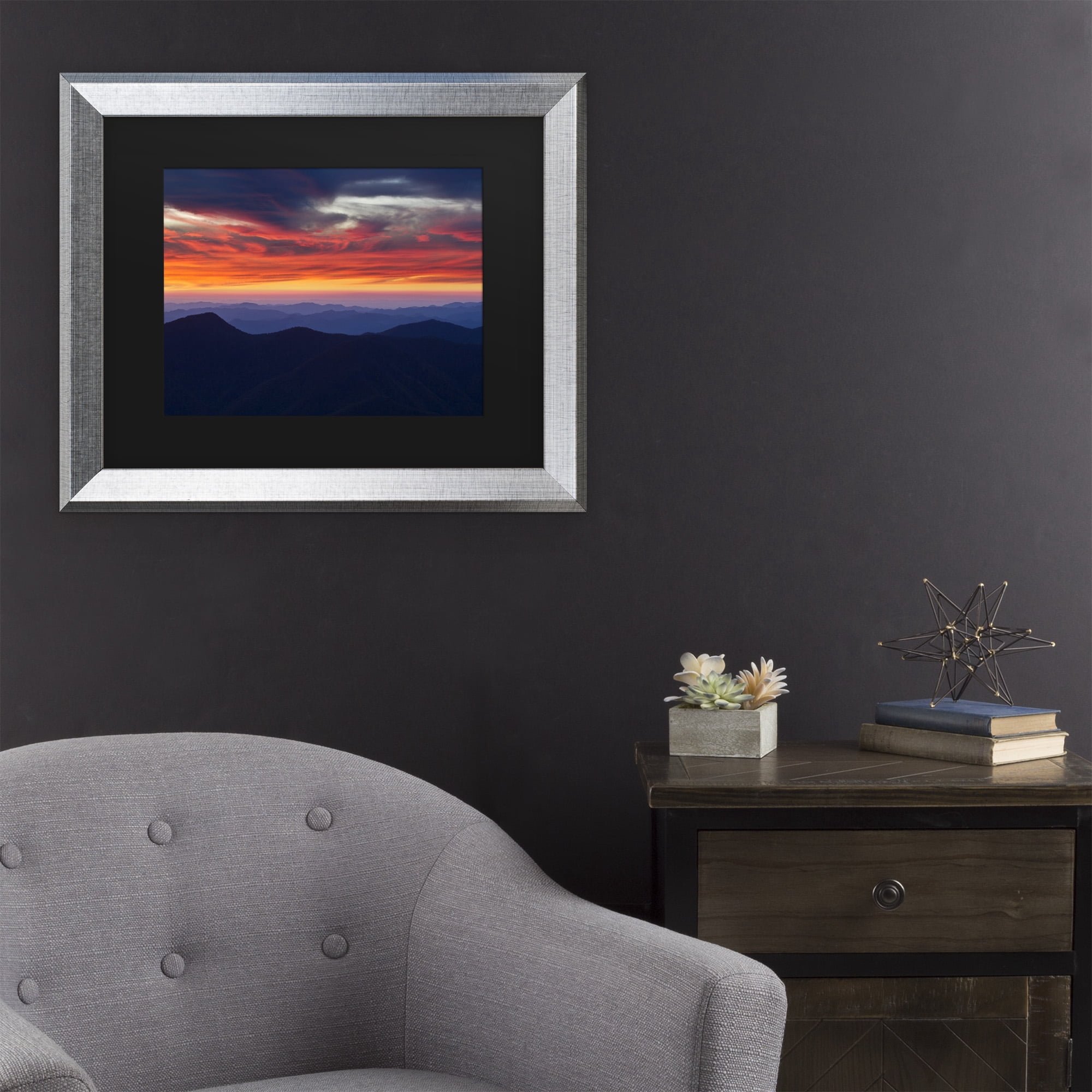 Trademark Fine Art 'Mount Mitchell Sunset' Canvas Art by Pierre Leclerc