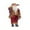 Red, variant on 12 Inch Christmas Santa Claus Dolls Standing Santa Claus Figurine Christmas Figurine Figure Decor for Holiday Party Home Decoration