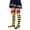 Pink, variant on Kids Christmas Socks, 2 Pairs Warm Knee High Long Striped Over the Knee Stockings with Bow for Boys Girls