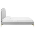 thumbnail image 3 of Colette King Performance Velvet Platform Bed, 3 of 10