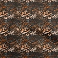 thumbnail image 1 of oneOone Rayon Orange Fabric Animal Craft Projects Decor Fabric Printed By The Yard 56 Inch Wide, 1 of 5