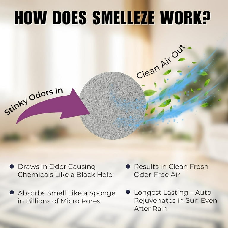 SMELLEZE Natural New Carpet Odor Eliminator Deodorizer 2 lb. Powder Walmart