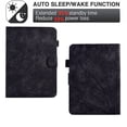 thumbnail image 3 of SaniMore Case for Kindle (6" 11th Generation, 2022 Release) (Model No. C2V2L3), PU leather Embossed Tree with Auto Sleep/Wake Pen Holder Card Slots Flip Folio Wallet Business Cover, Black, 3 of 9