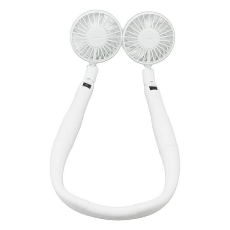 

Neck Hanging Fan USB Rechargeable Large Capacity Portable Neck Fan Mini 2 In 1 For Outdoor