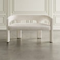 thumbnail image 6 of Jofran Gwen Modern Luxury Jacquard Fabric Upholstered Sculpture Bench, 6 of 7