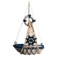thumbnail image 1 of 1PC Mediterranean Sailboat Model Creative Sailing Boat Crafts Decor (17.5CM), 1 of 5