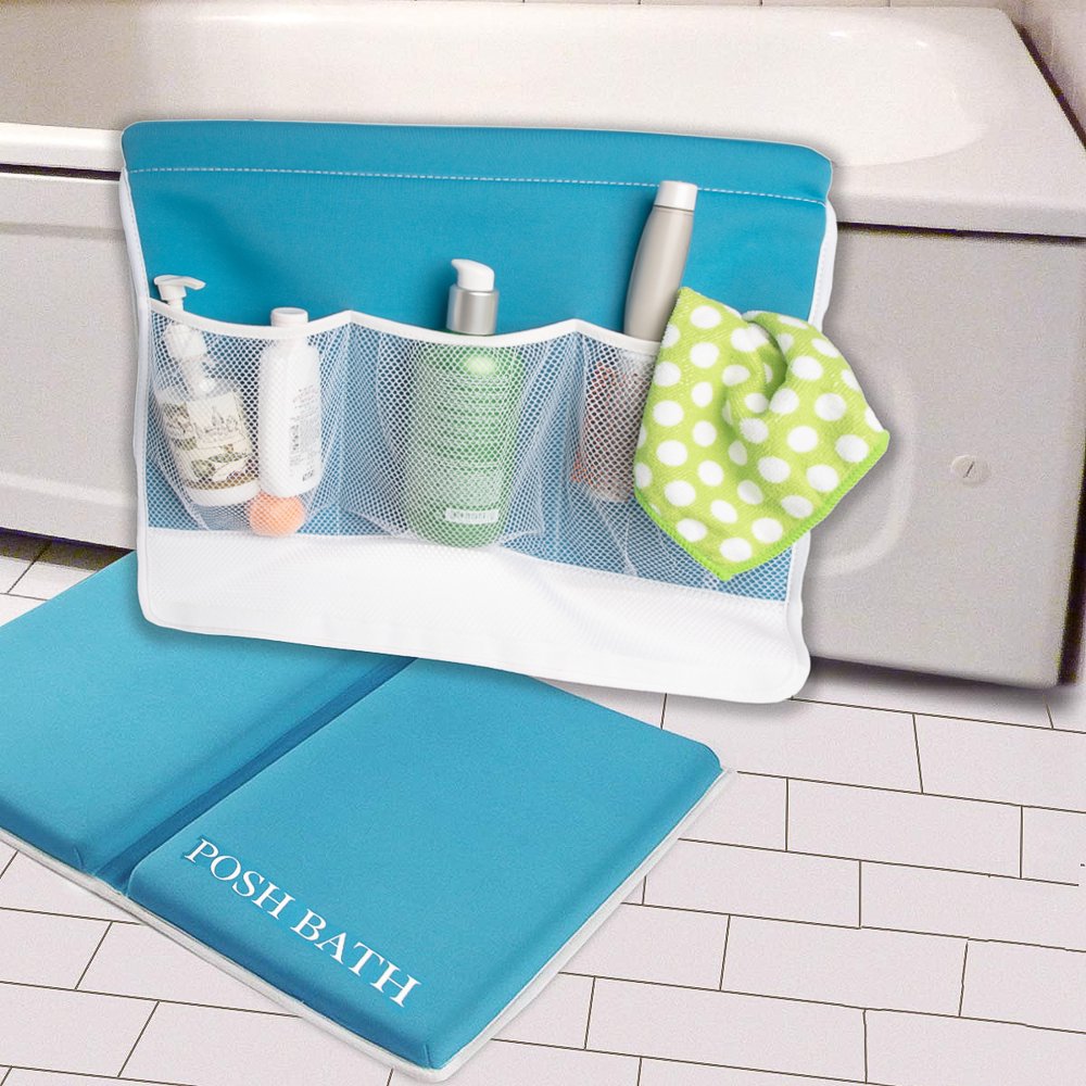 Posh Bath (2 Piece) Foam Bath Kneeler And Elbow Rest Bathtub Kneeling