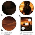 thumbnail image 3 of Designart "Portrait of Sunset Riders in the West I" Western Metal Wall Art Prints, 3 of 5