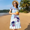 thumbnail image 3 of Lsque Sanrio Print Women's Casual Dress T-Shirt Summer Short Sleeve Scoop Neck Swing Dresses, 3 of 7