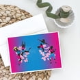 thumbnail image 2 of Hip Hop in Pink Blue Greeting Cards and Envelopes Pack of 8, 2 of 2