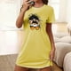 thumbnail image 1 of Camisón corto de talla grande para mujer, camisón de manga corta con estampado de pecho a la moda, camisón para mujer, 1 of 5