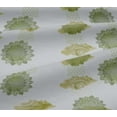 thumbnail image 4 of oneOone Cotton Jersey Light Green Fabric Triangle & Mandala Watercolor Quilting Supplies Print Sewing Fabric By The Yard 58 Inch Wide, 4 of 4