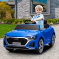 thumbnail image 2 of 12V Ride on Cars Kids for Boys Girls, Licensed Audi SQ8 Ride on Toys with Remote Control, Battery Powered Kids Electric Car Vehicle with Music, LED Lights, 3 Speed, 4 Wheeler, Blue, 2 of 10