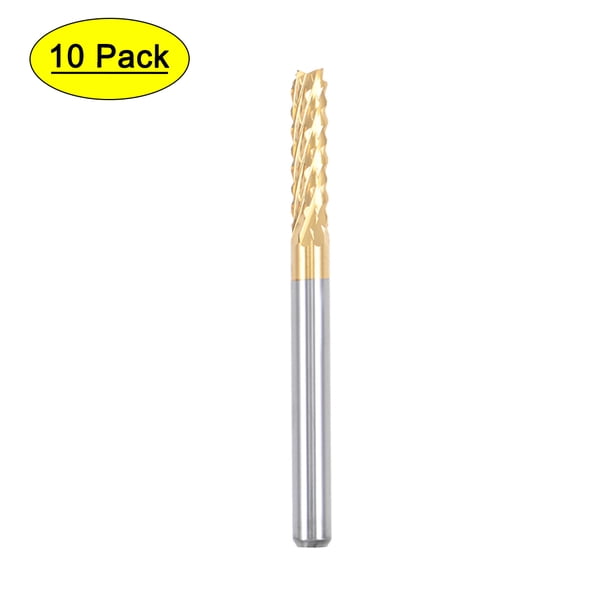 Uxcell Fresa de Carburo End Mill Grabado CNC Router Bits 3mm