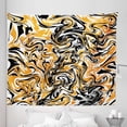 thumbnail image 1 of Marble Tapestry, Camouflage Inspired Abstract Quirky Shapes Bicolour Modern Stains and Motifs, Fabric Wall Hanging Decor for Bedroom Living Room Dorm, 5 Sizes, Marigold and Black, by Ambesonne, 1 of 1