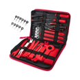 thumbnail image 1 of Kit de 39 herramientas para quitar molduras de coche, para radio, ventana y panel de instrumentos. Rojo, 1 of 9