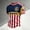 Deep Red, variant on USA Soccer Men's Shirts Crewneck Short Sleeve 2026 Country Team Tee Shirts Fan International Football Shirt Vermilion M