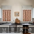 thumbnail image 4 of Mushroom (1) Kitchen Curtain Valance 3 Piece Home Curtains and Valance Set Curtain Sink Window Decor Window Treatment Tier 27.5x36 Length, 4 of 6