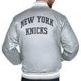 thumbnail image 3 of Men's Starter Gray New York Knicks Team Name Varsity Full-Snap Jacket, 3 of 3