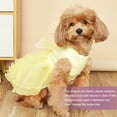 thumbnail image 5 of UOSIA Pet Dog Dress Girl Green Puppy Chihuahua Yorkie Tutu Skirt,XS,Yellow, 5 of 6