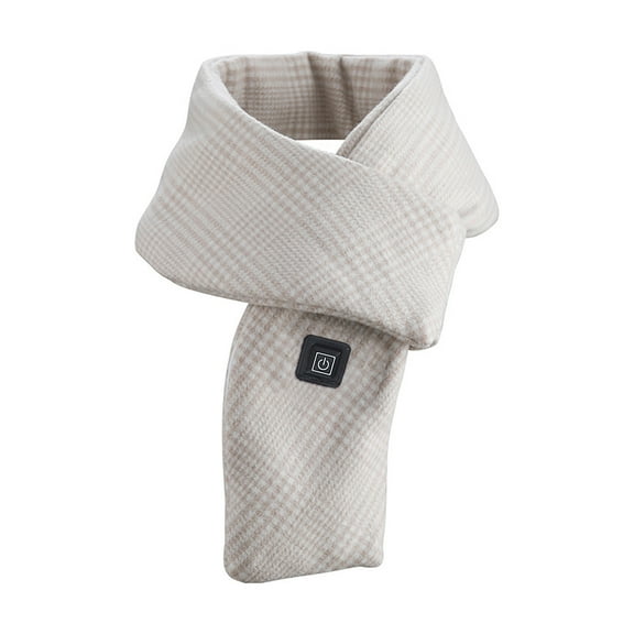 IROINNID Scarfs for Men and Women USB Electric Charging Winter Cold Protection And Warm Keeping Scarf,Beige