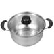 thumbnail image 5 of WORGEOUS Pot de sopa de acero de acero inoxidable 1pc olla multifuncional práctica de olla caliente con tapa de vidrio, 5 of 8