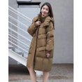 thumbnail image 3 of Nuevas chaquetas de invierno para mujer 2024, abrigos largos de plumón de pato blanco, abrigos de moda con capucha hasta la rodilla, abrigos holgados e informales cálidos, 3 of 5