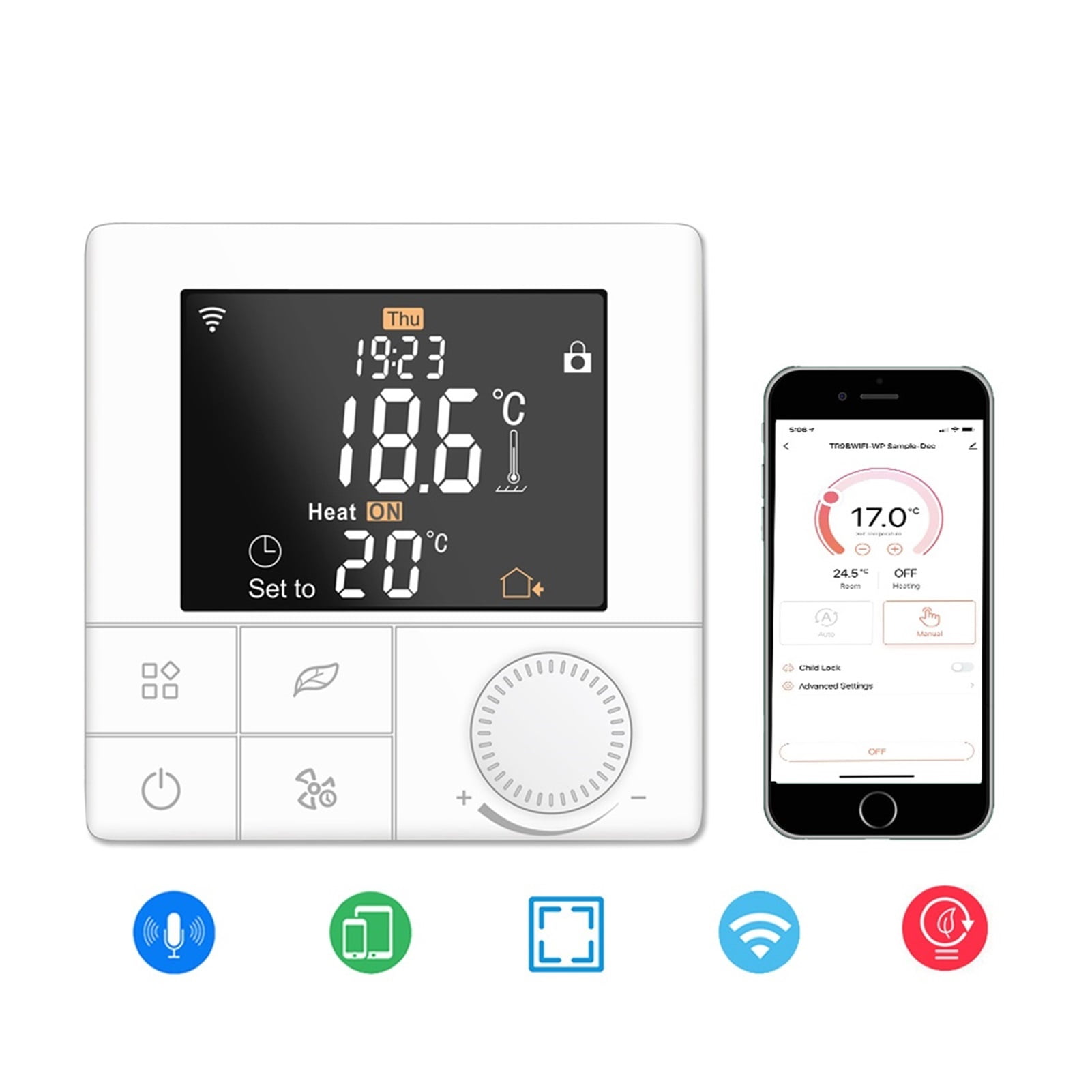 Smart Home Control Thermostat Water/Electric Floor Heating/Gas Boiler For Temperature Controller Wifi Thermoregulator ,Save Energy