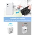 thumbnail image 3 of 2 Pack European Travel Plug Adapter, Olcorife Foldable International Power Adapter with 4 Outlets 3 USB Ports, Type C Plug Adapter for US to Europe, Italy Spain Iceland France Germany, 3 of 4