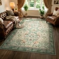 thumbnail image 4 of Lahome Decor 5'x7' Floral Area Rug for Living Room ,Area Rug 5x7ft ,Non Slip Machine Washable Rugs ,Vintage Rug Low Pile Boho Bird Rug for Bedroom Dining Room Office Farmhouse,Light Green, 4 of 10