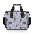 thumbnail image 7 of FORMRS Insulated Cooler Bag 24 Cans Capacity Soft Leakproof Lunch Box with Side Pockets, Purple Otters Pattern, 7 of 7