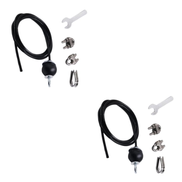 Cuerda de alambre de acero Soidarity con bola de tope de goma resistente para ACC de entrenamiento de gimnasio Tipo 1 2Conjunto