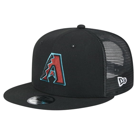 Men's New Era Black Arizona Diamondbacks Team Color Trucker 9FIFTY Snapback Hat