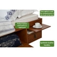 thumbnail image 7 of Memomad Bali Full Size Storage Platform Bed with Drawers, Solid Pine Wood, Caramel, 7 of 7