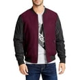 thumbnail image 3 of William Rast Mens Lorenzo Bomber Jacket, Purple, Large, 3 of 3