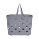 thumbnail image 2 of Bolsa de playa impermeable, bolsa de viaje, bolso de mano, portátil, diseño de corazón, baño hueco. gris, 2 of 9