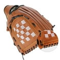thumbnail image 3 of FONDOTIN 1Pcs Gloves PVC Brown Infielders Baseball Glove for Practice Sessions, 3 of 8