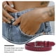 thumbnail image 4 of Sonducket Cinturón de mujer verano portátil Casual Formal Pin hebilla longitud ajustable pantalones cortos señoras cinturones de cuero Festival regalos Cinturones Rojo Sonducket AP010437-01B, 4 of 6