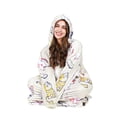 thumbnail image 5 of Tirrinia Wearable Blanket Oversized Hoodie for Adults, Soccer Panda Print Fleece Sweatshirt, as Warm & Funny Gifts for Family & Friend. One Size Fits All, 5 of 6