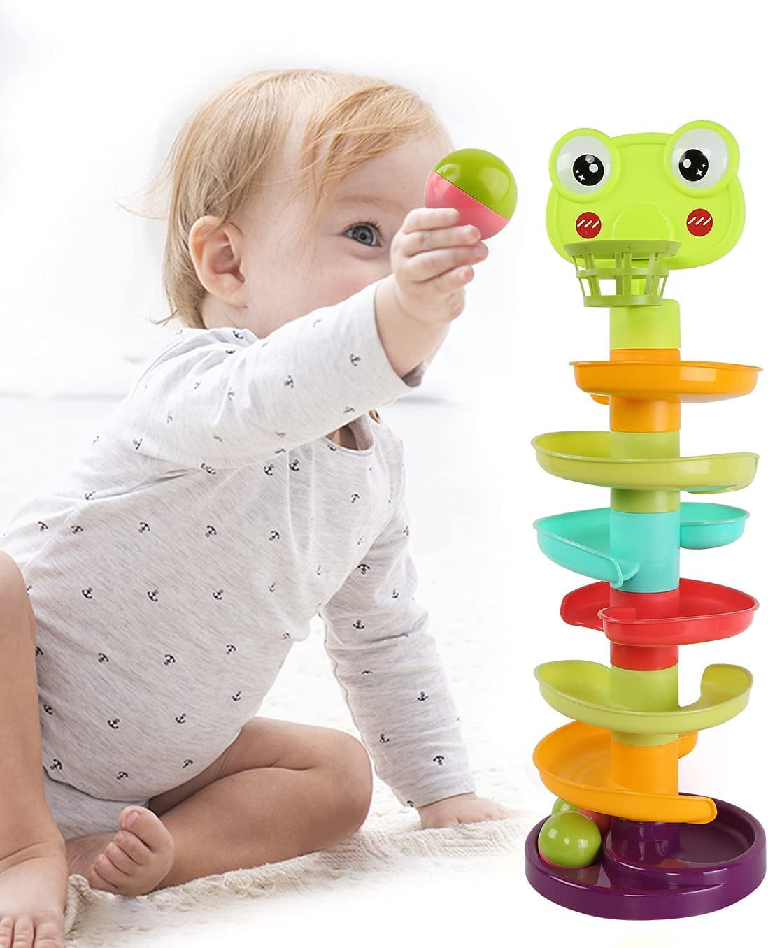 Ball Drop Roll Swirling Learning Tower Go Ball Ramp Stack Developmental