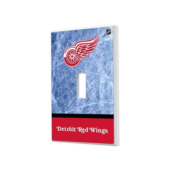 Detroit Red Wings Wordmark Single Toggle Lightswitch Plate