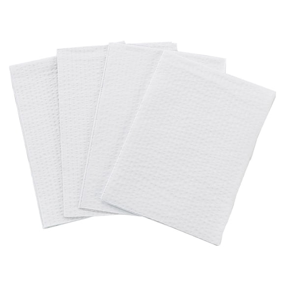 TIDI 918101 3-Ply All-Tissue Towel, Waffle Embossed, 18" Length, 13" Width, White (Pack of 500)