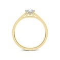 thumbnail image 2 of 14K Yellow Gold Radiant Shape Lab Grown Diamond Basket Split Shank Solitaire Engagement Ring - 3 Carat (Ring Size: 7), 2 of 5