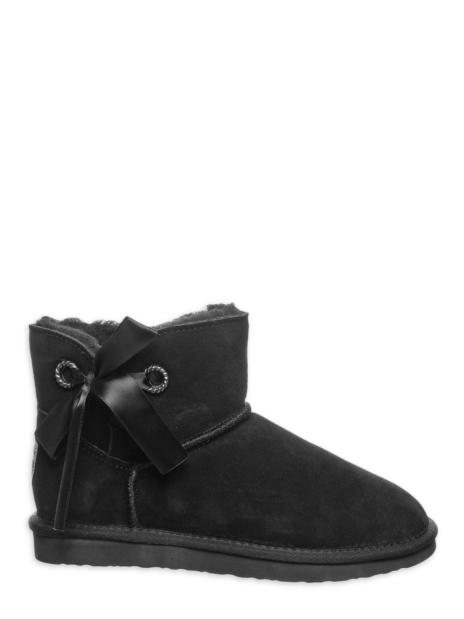 Pawz by Bearpaw Womens Journey Faux Fur Lined Suede Ankle Bow Bootie - image 4 of 5